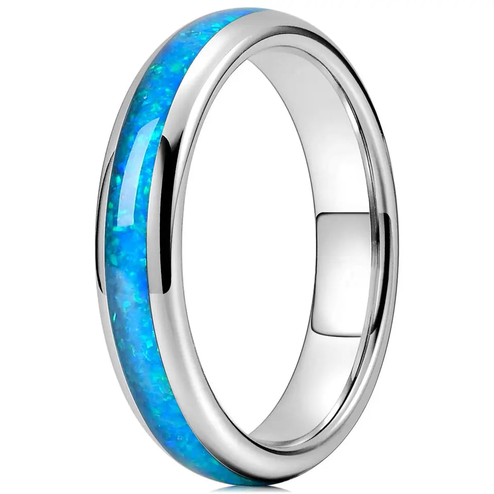 The Aukai | Ring with Shell Inlay, 4mm